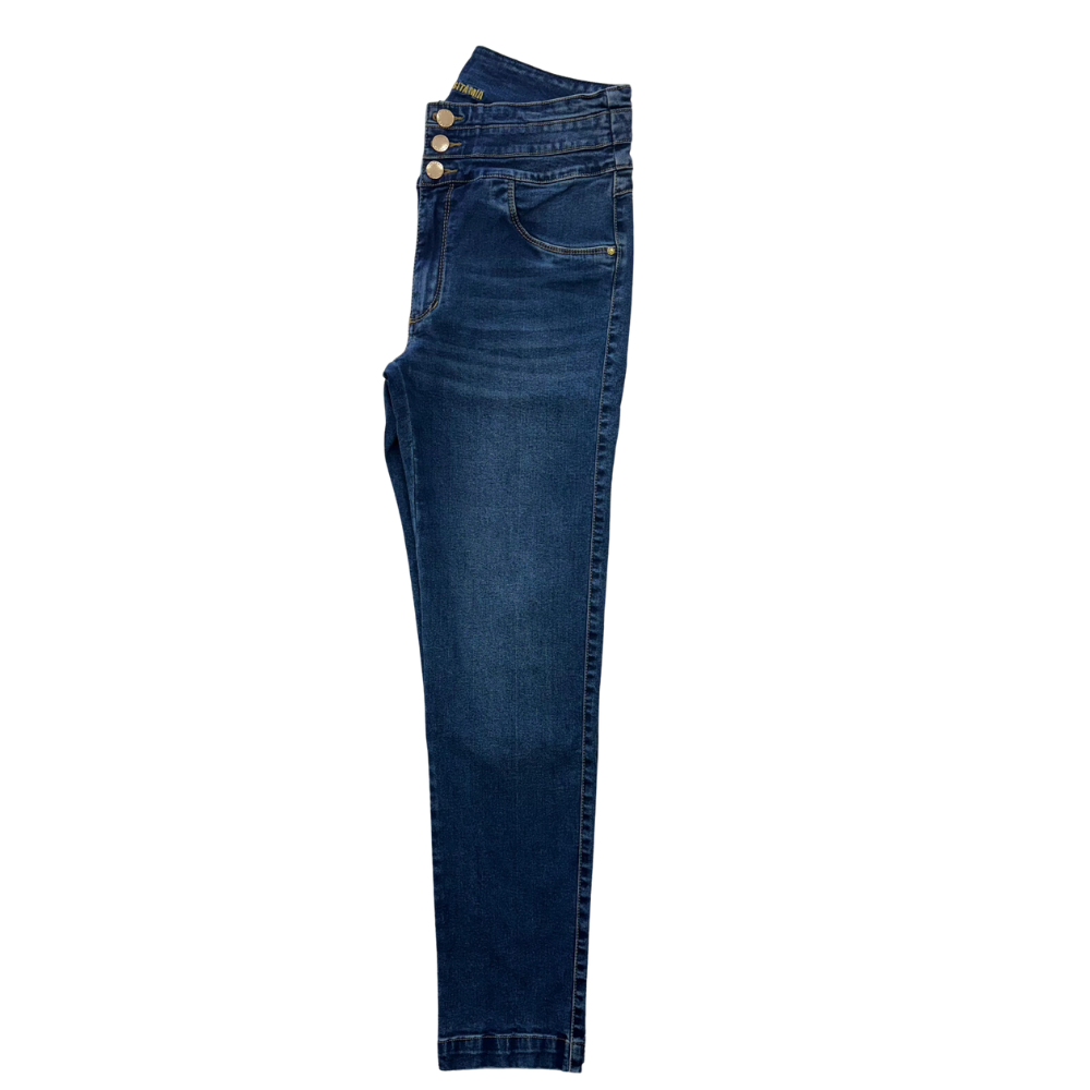 Jeans - Skinny con Bolsillos 3 Botones