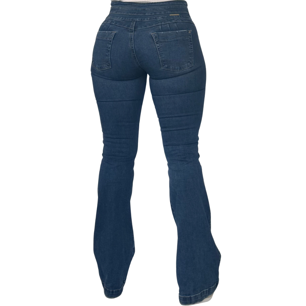Jeans - Campana con Bolsillos 3 Botones