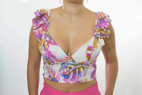 Crop Tricolor con Boleros